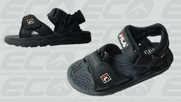 Eurocamping > FILA SANDALIAS F268 - Corte de nobuck sintético. Forro de neoprene. Cierre de dos velcros. Hebilla de ajuste. Piso de caucho. Rango de