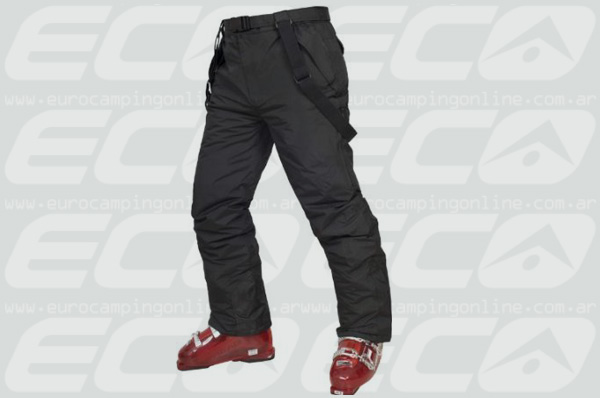 Eurocamping > TRESPASS PANTALON INVIERNO GLASTO JUNIOR - Pantalon de esqui impermeable: impermeabilidad 2000mm en múltiples capas TP50. Botamanga con ajuste. Tiradores