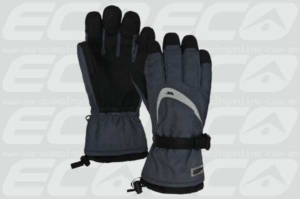 Eurocamping > TRESPASS GUANTE REUNITED - Guantes de hombre resistente al viento y al agua. Respirable. Mantiene tus manos secas y calientes. Strap en la muñeca.